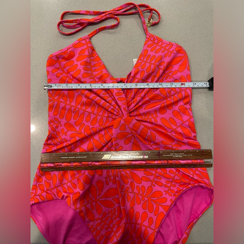 NWT Trina Turk Trellis Plunge One Piece Swimsuit - Picture 11 of 13